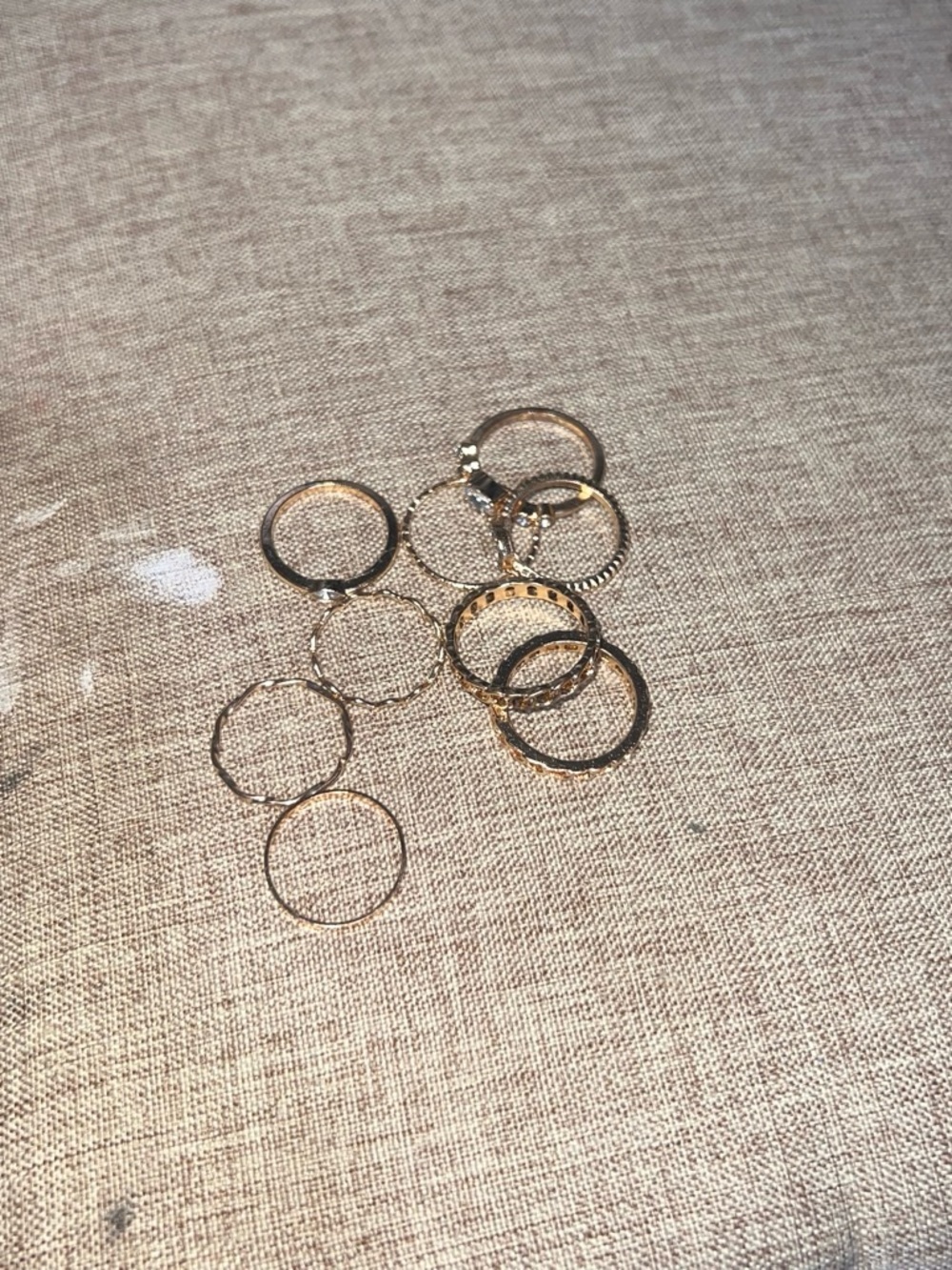 Target Gold Stackable Ring Set for Women